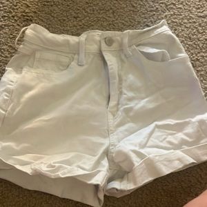 White  Jean shorts